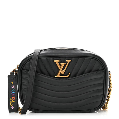 Louis Vuitton Calfskin New Wave Camera Bag Black 1 of 10