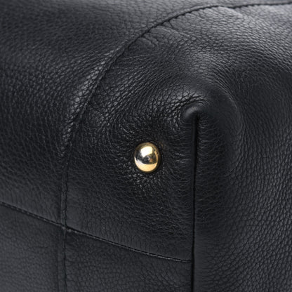 Gucci Pebbled Calfskin Medium Twill Tote Black 20 of 34