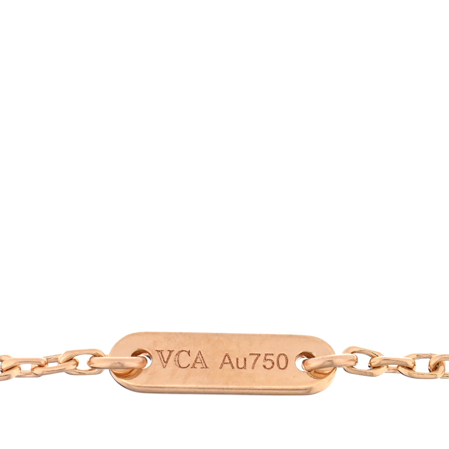 Van Cleef & Arpels 18K Rose Gold Carnelian Sweet Alhambra Bracelet 3 of 3