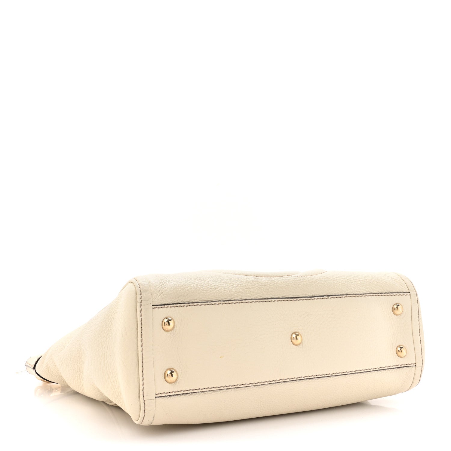 Gucci Pebbled Calfskin Small Soho Top Handle Bag Off White 4 of 15