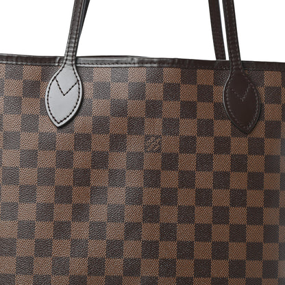 Louis Vuitton Damier Ebene Neo Neverfull MM Rose Ballerine 7 of 9
