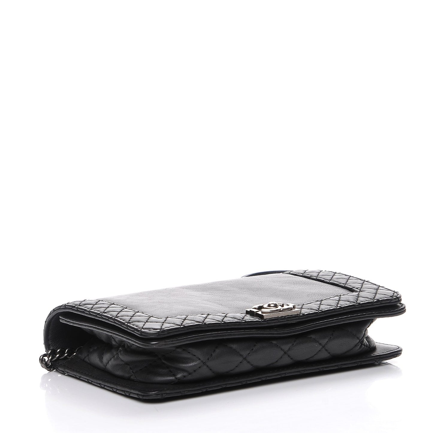 Calfskin Small Boy Reverso Flap Black