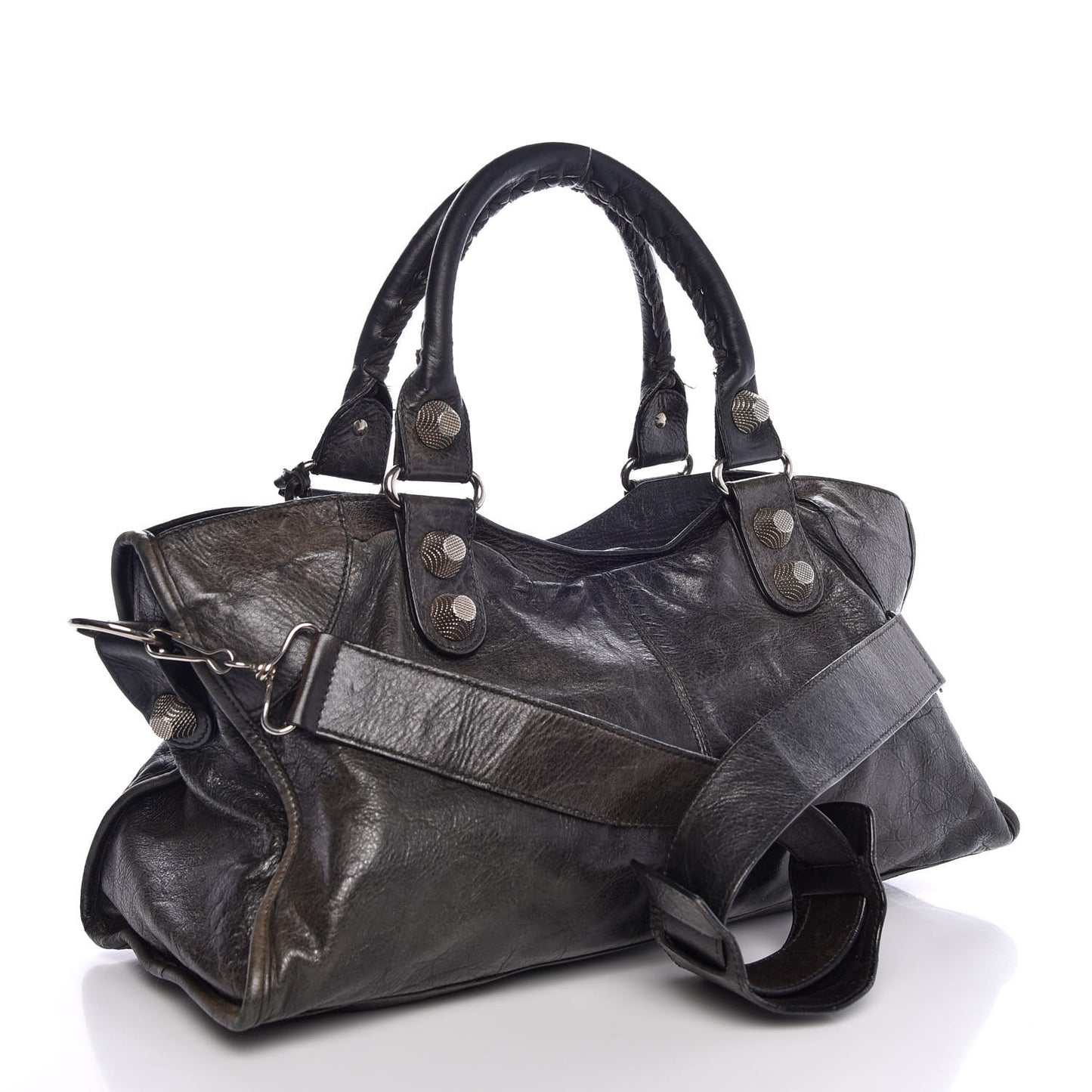 Agneau Giant 21 Silver Hardware Part Time Black