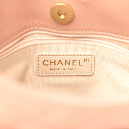 Chanel Caviar Quilted Wavy CC Hobo Beige 6 of 10