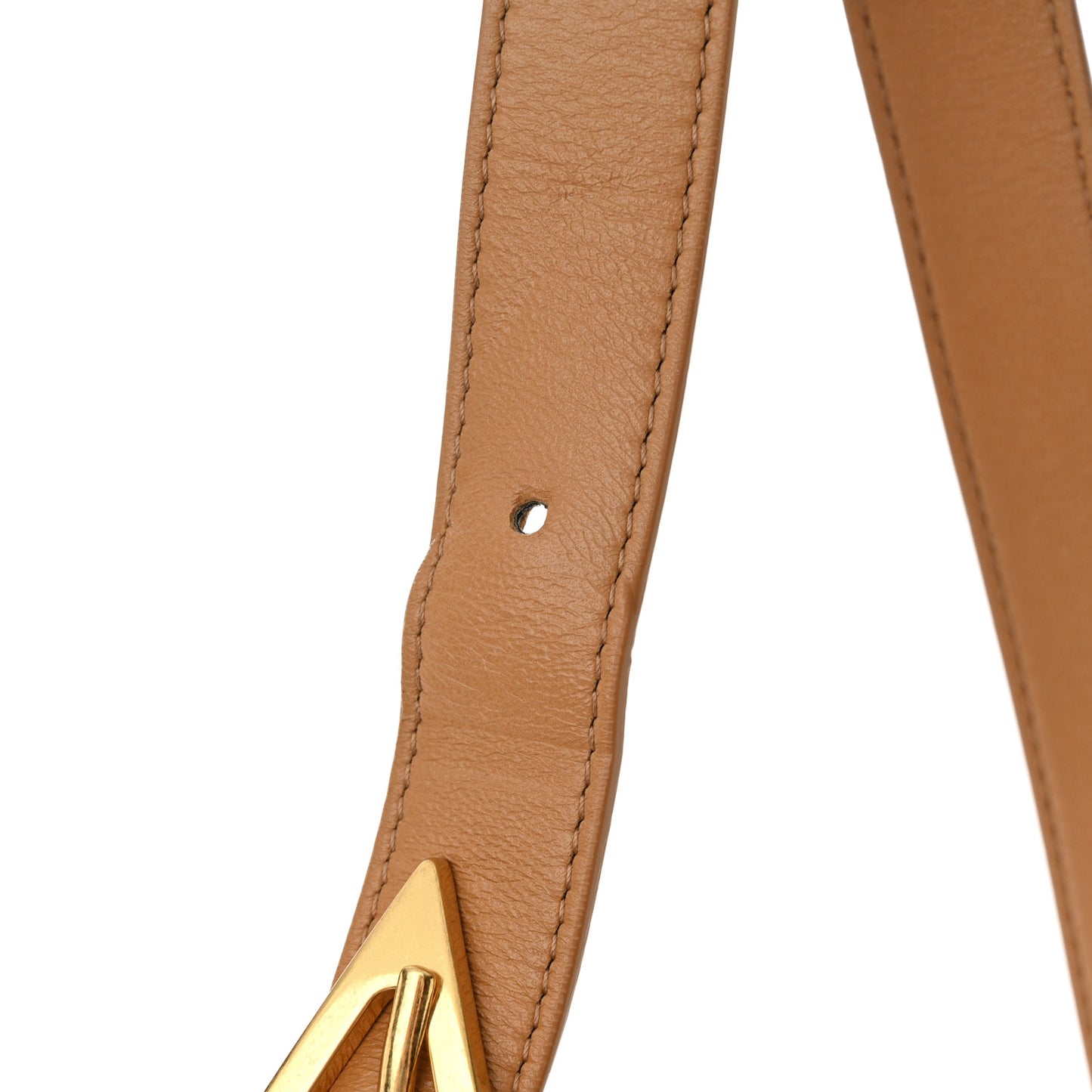 Nappa Maxi Intreccio Padded Cassette Crossbody Bag Caramel