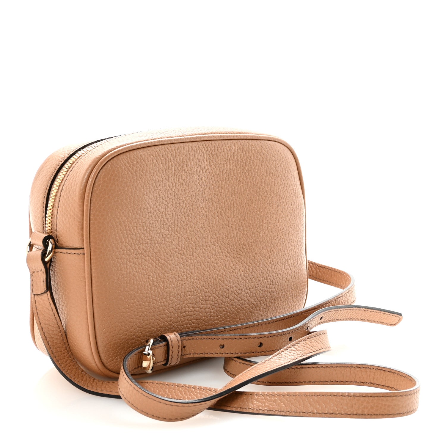 Gucci Pebbled Calfskin Small Soho Disco Bag Camelia 3 of 11