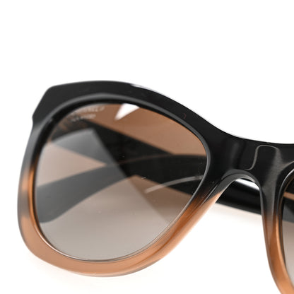 Chanel Acetate CC Cat Eye Summer Sunglasses 5350 Black Beige 8 of 9