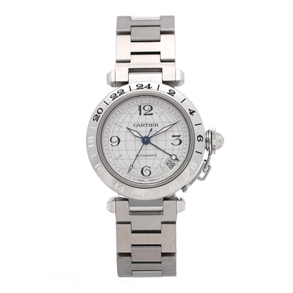 Cartier Stainless Steel 35mm Pasha GMT Automatic Watch 1 of 4