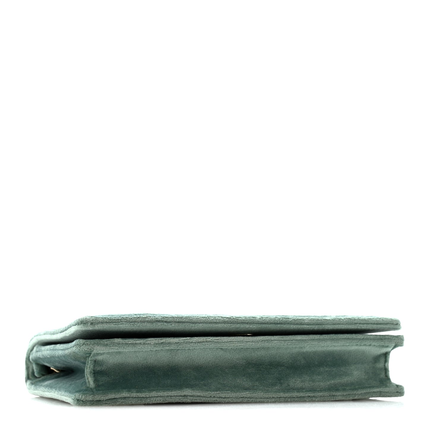 Velvet Diorama Wallet On Chain Pouch Water Blue