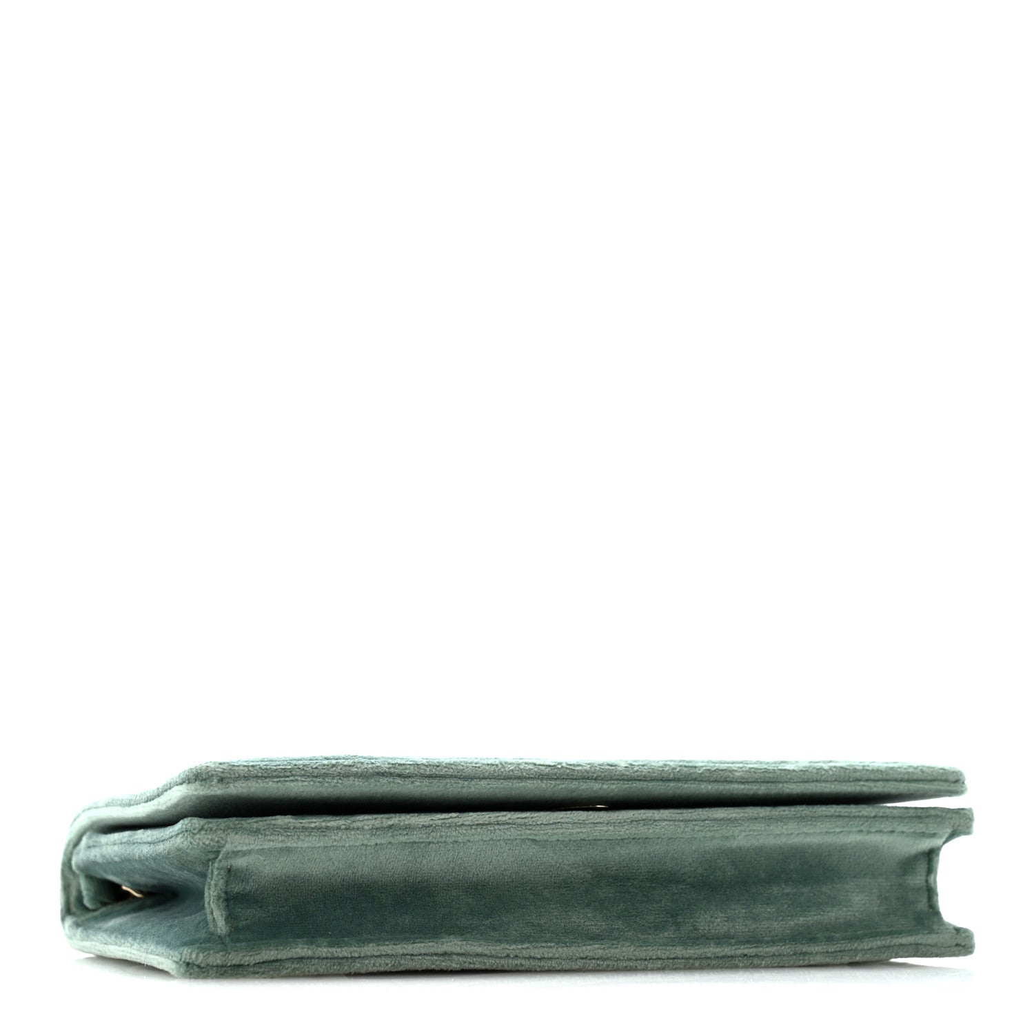 Christian Dior Velvet Diorama Wallet On Chain Pouch Water Blue 4 of 13