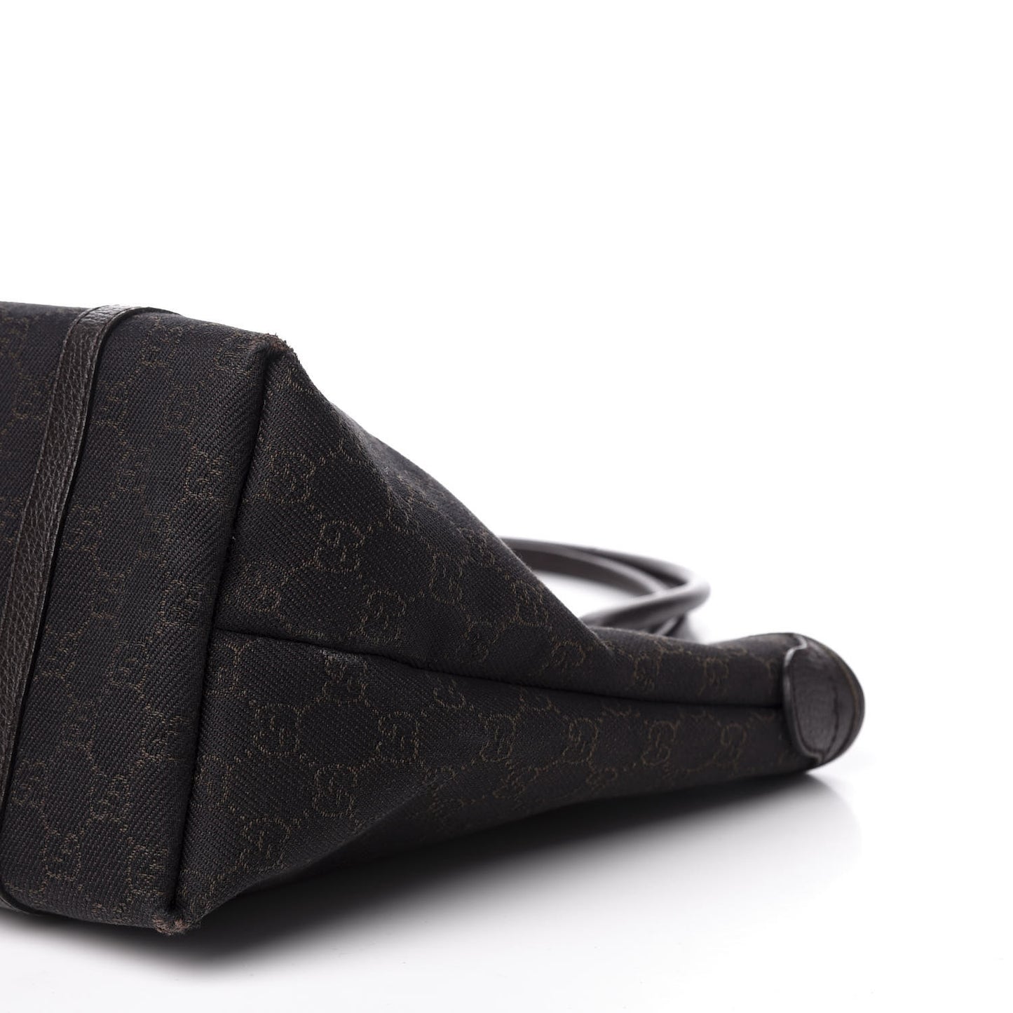 Denim Dollar Calfskin GG Monogram Medium Joy Tote Brown