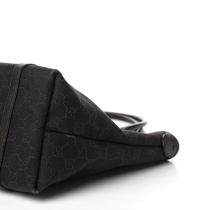 Gucci Denim Dollar Calfskin GG Monogram Medium Joy Tote Brown 6 of 12