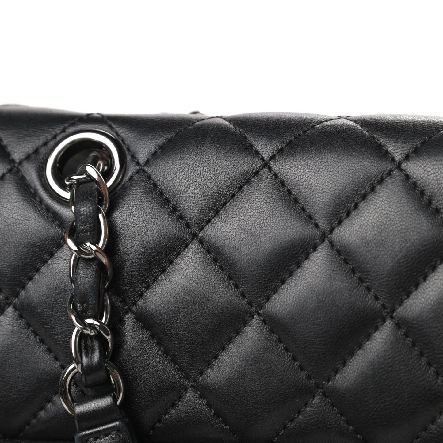 Lambskin Quilted Large Urban Spirit Backpack Black