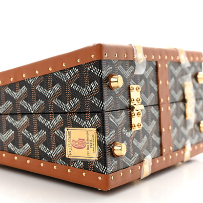 Goyard Goyardine Mini Saigon Trunk Bag Black Gold 9 of 12