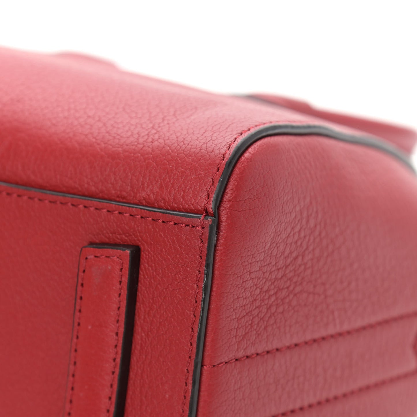 Sugar Goatskin Mini Antigona Medium Red