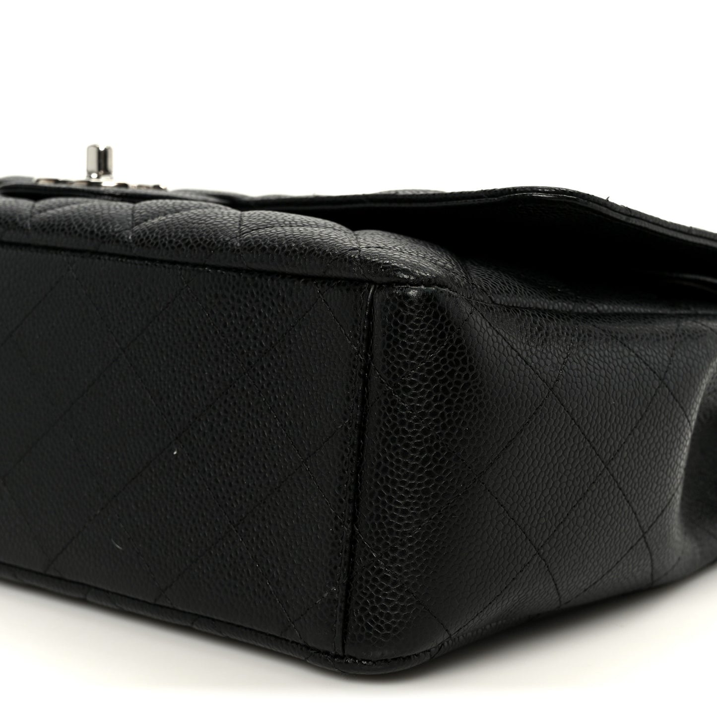 Caviar Quilted Maxi Double Flap Black