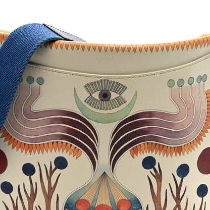 Chloe Smooth Calfskin Small Roy Clutch White Multicolor 7 of 9