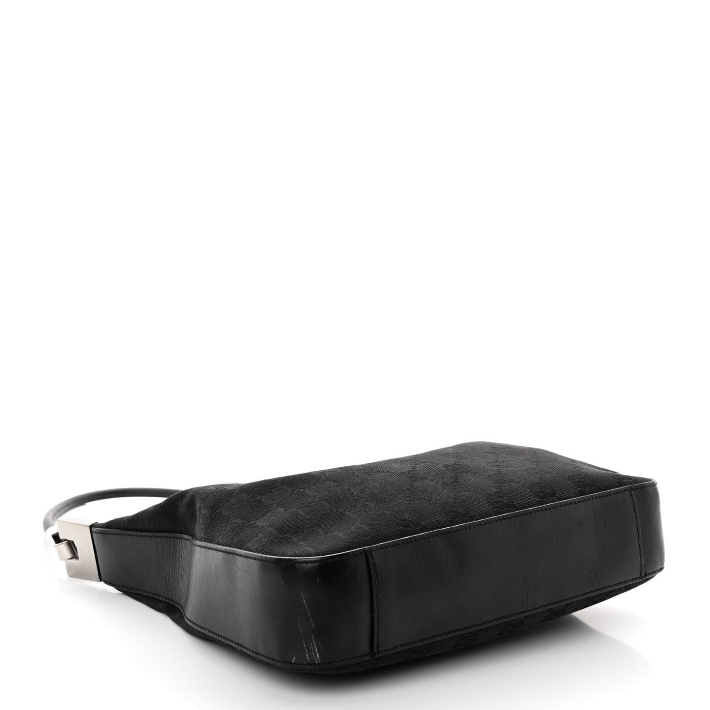 Monogram GG Small Clasp Hobo Black
