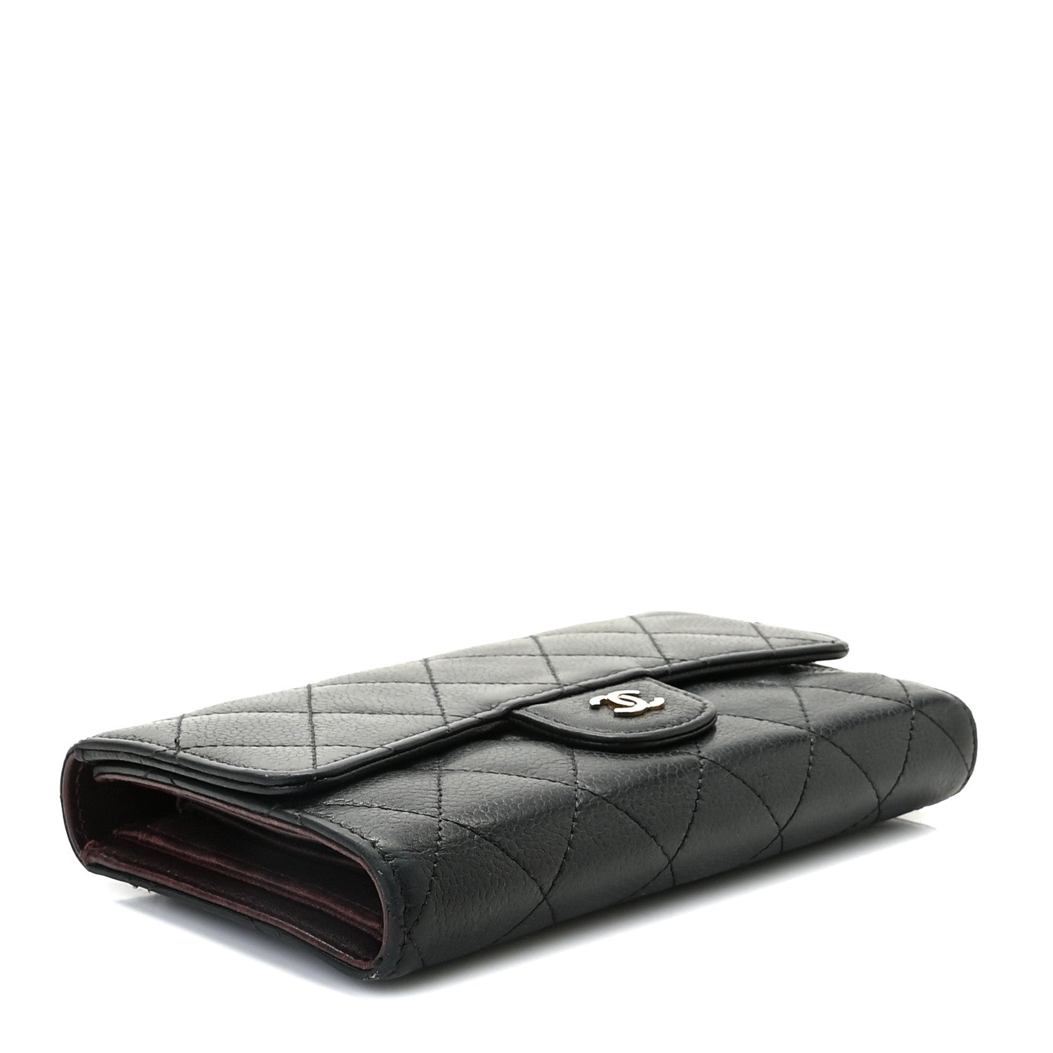 Chanel Caviar Quilted Large Flap Wallet Black 3 of 13