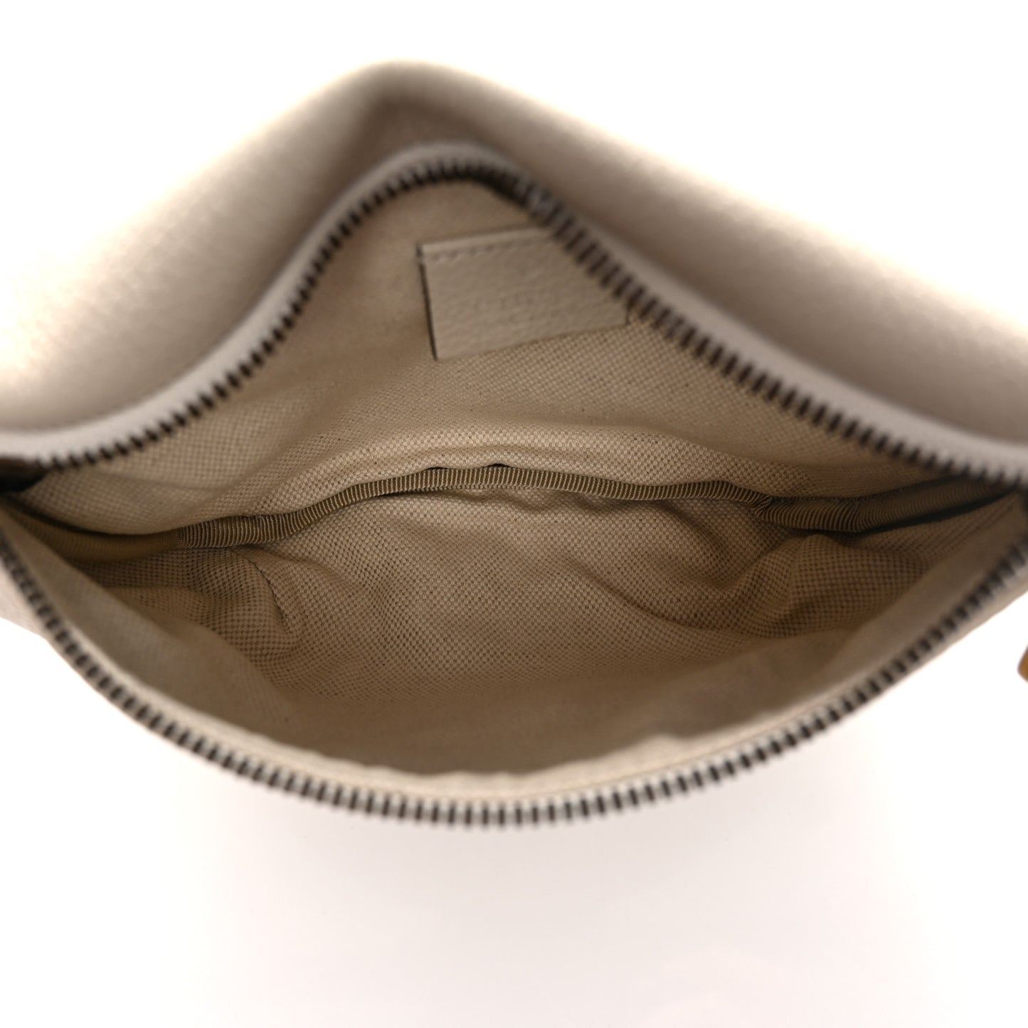 Grained Calfskin Small Logo Belt Bag White