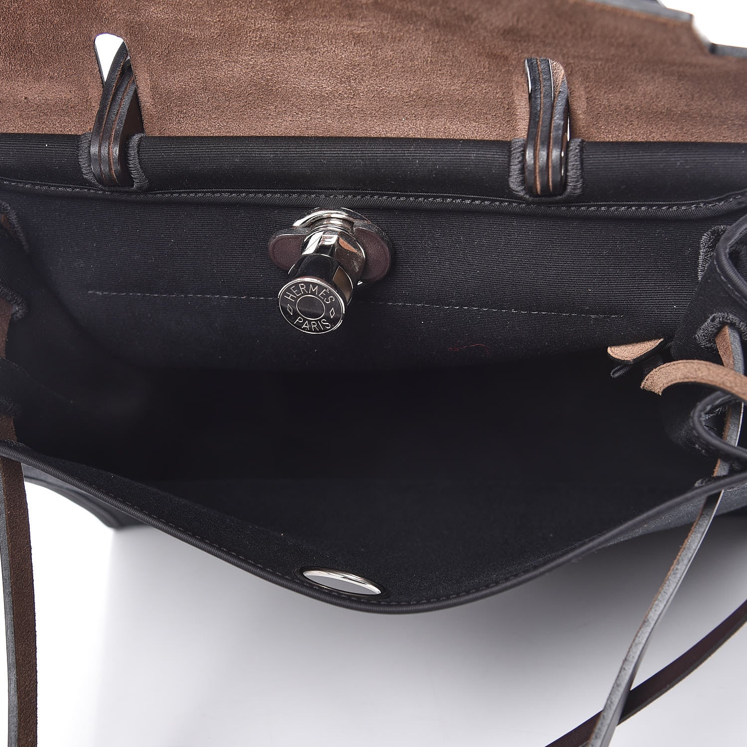 Hermes Toile Vache Hunter Herbag Zip 31 PM Black Ebene 6 of 15