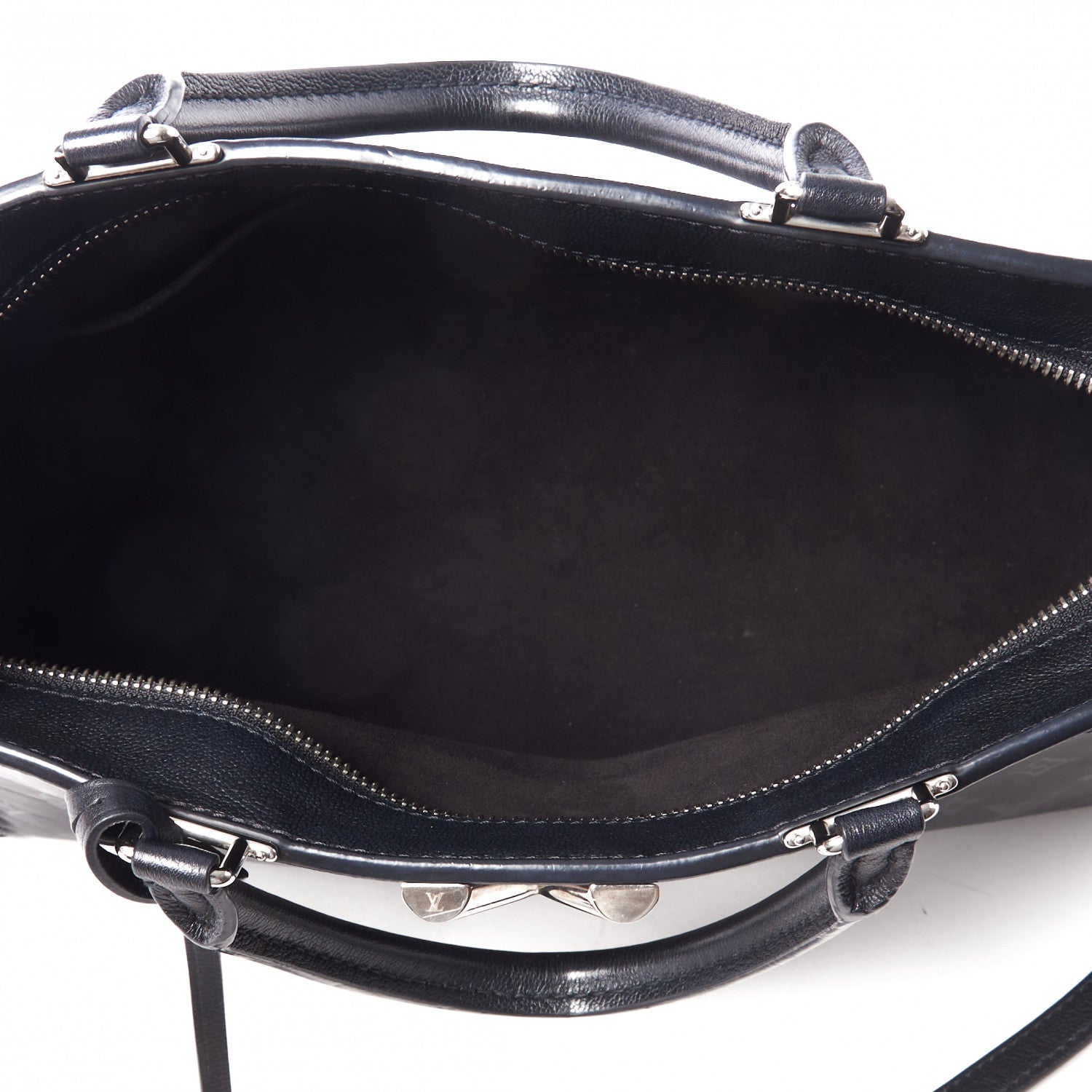 Louis Vuitton Monogram Cuir Plume Very Zipped Tote Black 6 of 8