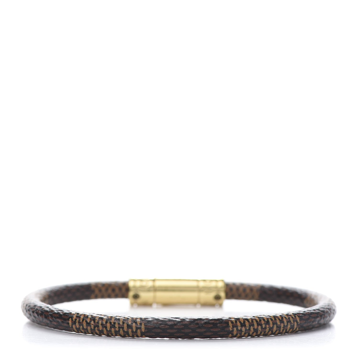 Louis Vuitton Damier Ebene Keep It Bracelet 17 3 of 4