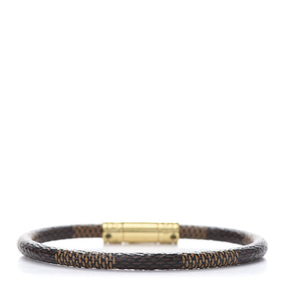 Louis Vuitton Damier Ebene Keep It Bracelet 17 3 of 4
