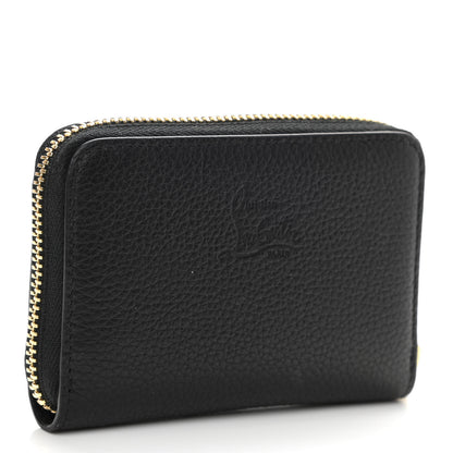 Christian Louboutin Calfskin Loubinthesky Panettone Coin Purse Black 3 of 7