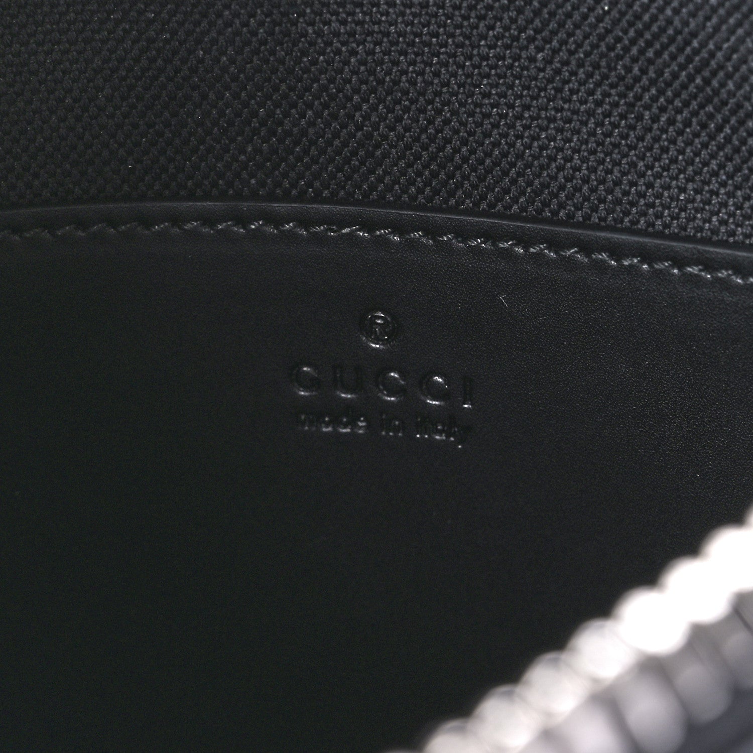 Gucci GG Supreme Monogram Web Small Flat Messenger Bag Black Grey 6 of 14