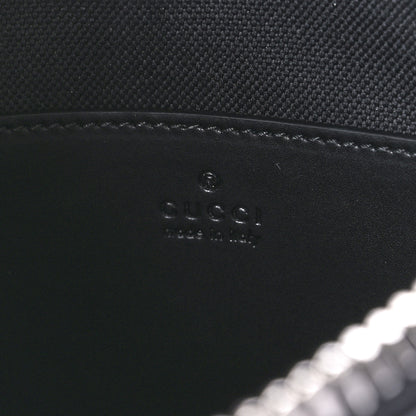 Gucci GG Supreme Monogram Web Small Flat Messenger Bag Black Grey 6 of 14
