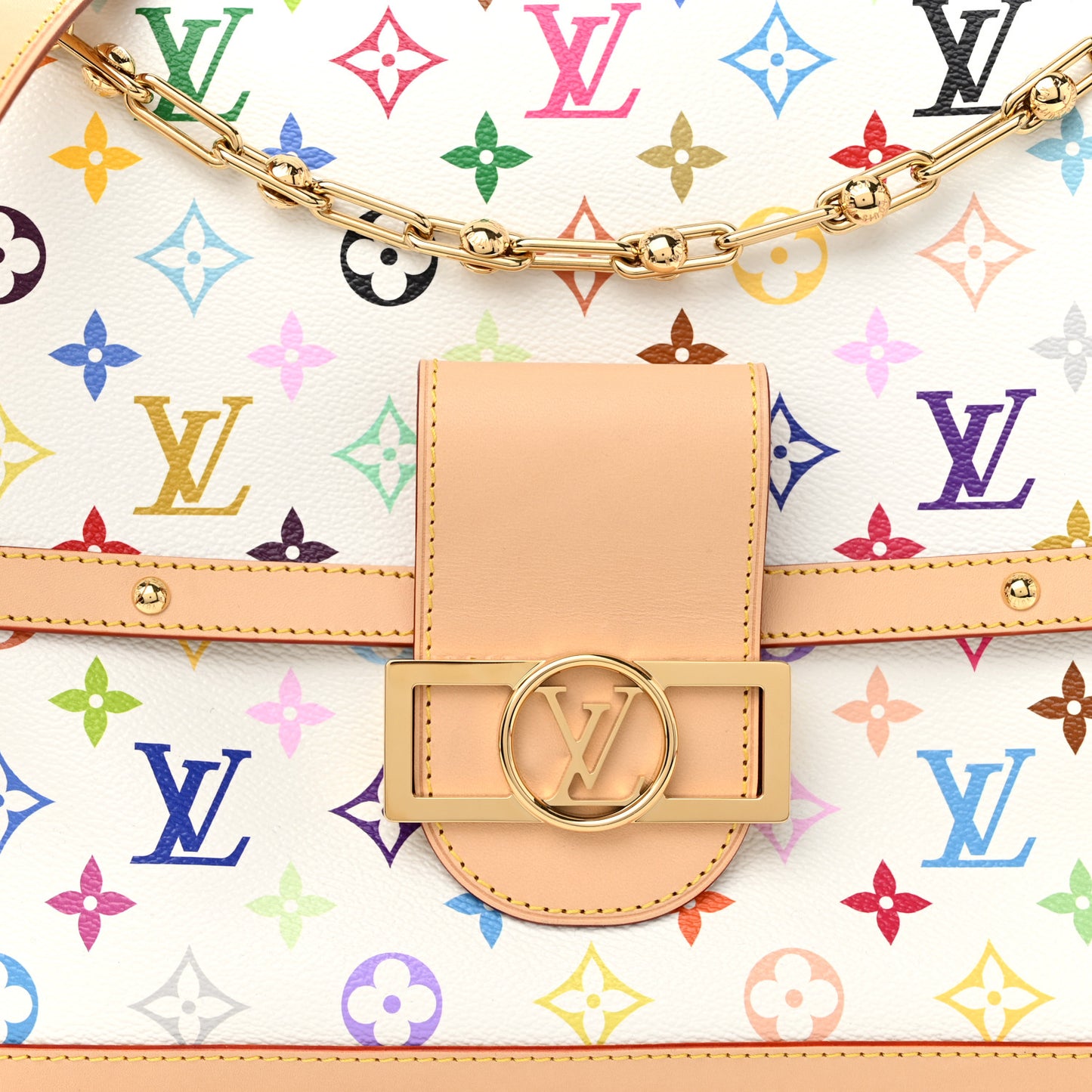 LV X TM Monogram Multicolor Dauphine Soft GM White