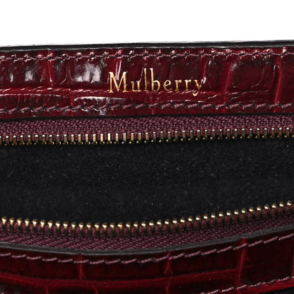 Mulberry Crocodile Embossed Calfskin Bayswater Oxblood 6 of 12