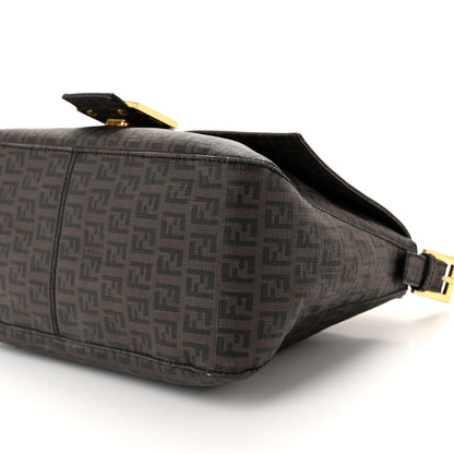Fendi Zucchino Spalmati Forever Mama Baguette Moro Black 10 of 11