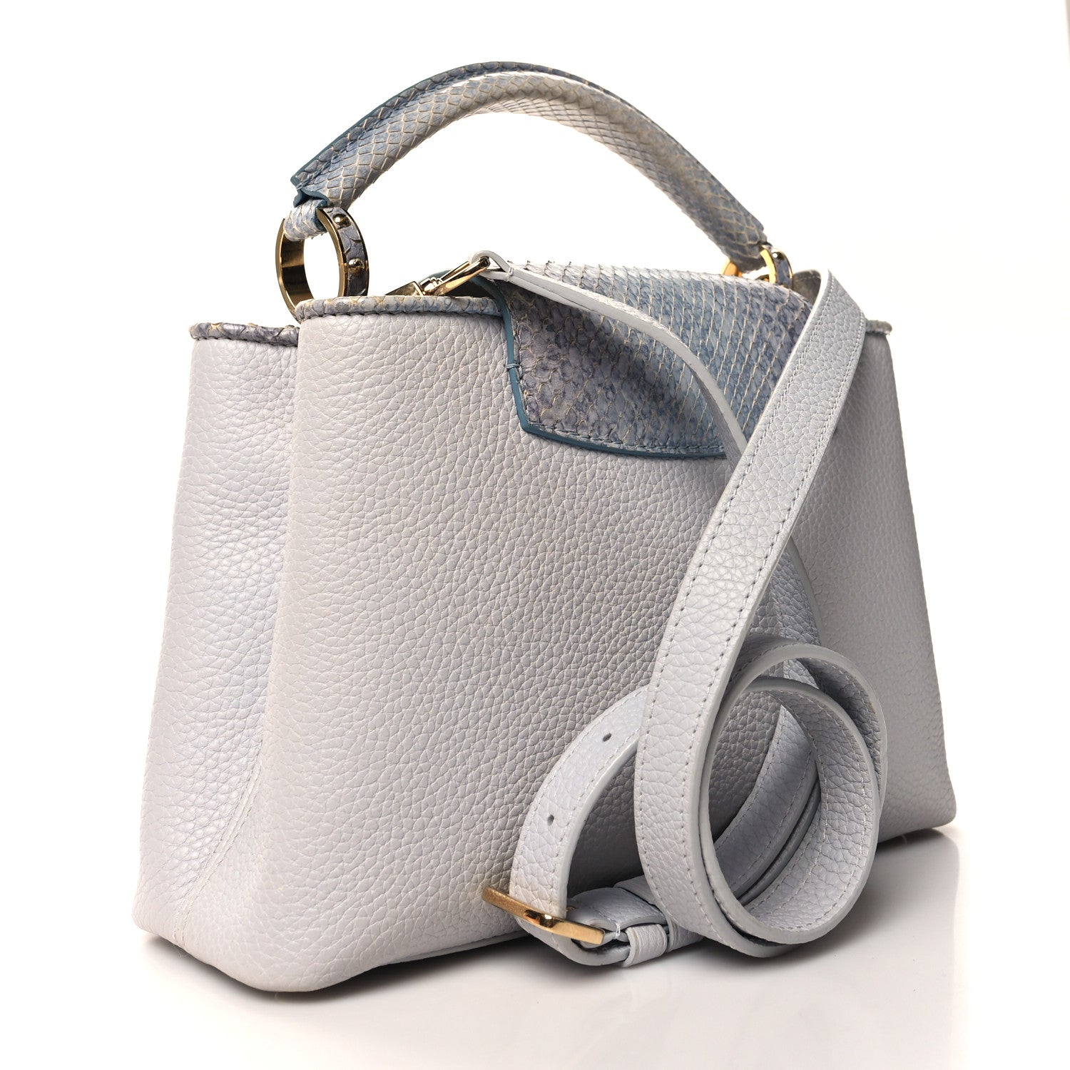 Louis Vuitton Taurillon Snakeskin Capucines BB 3 of 12