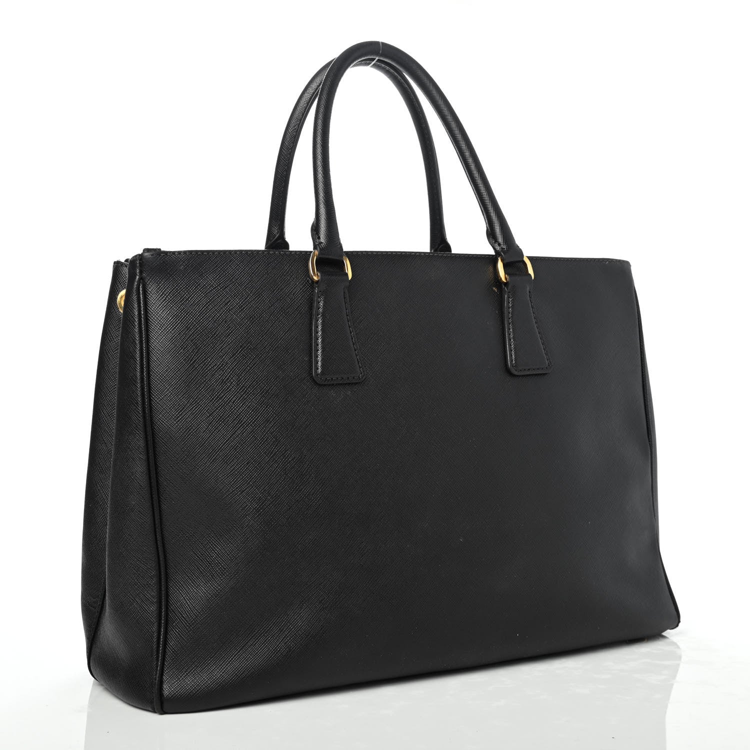 Prada Saffiano Large Galleria Double Zip Tote Black 2 of 4