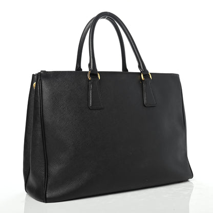 Prada Saffiano Large Galleria Double Zip Tote Black 2 of 4