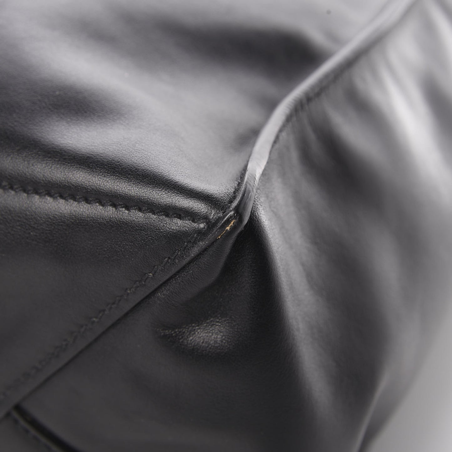Soft Calfskin Shopping Tote Black