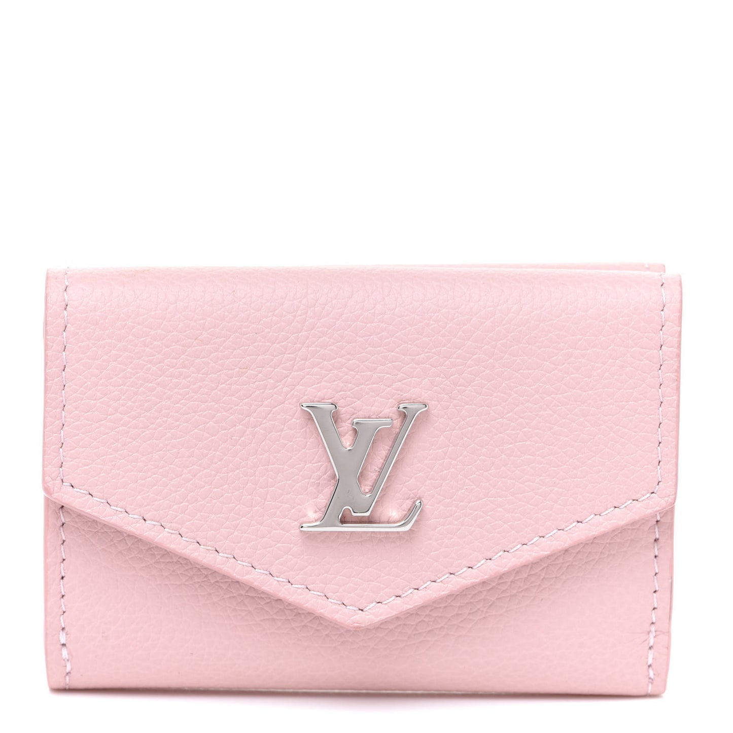 Calfskin Lockmini Wallet Rose Ballerine