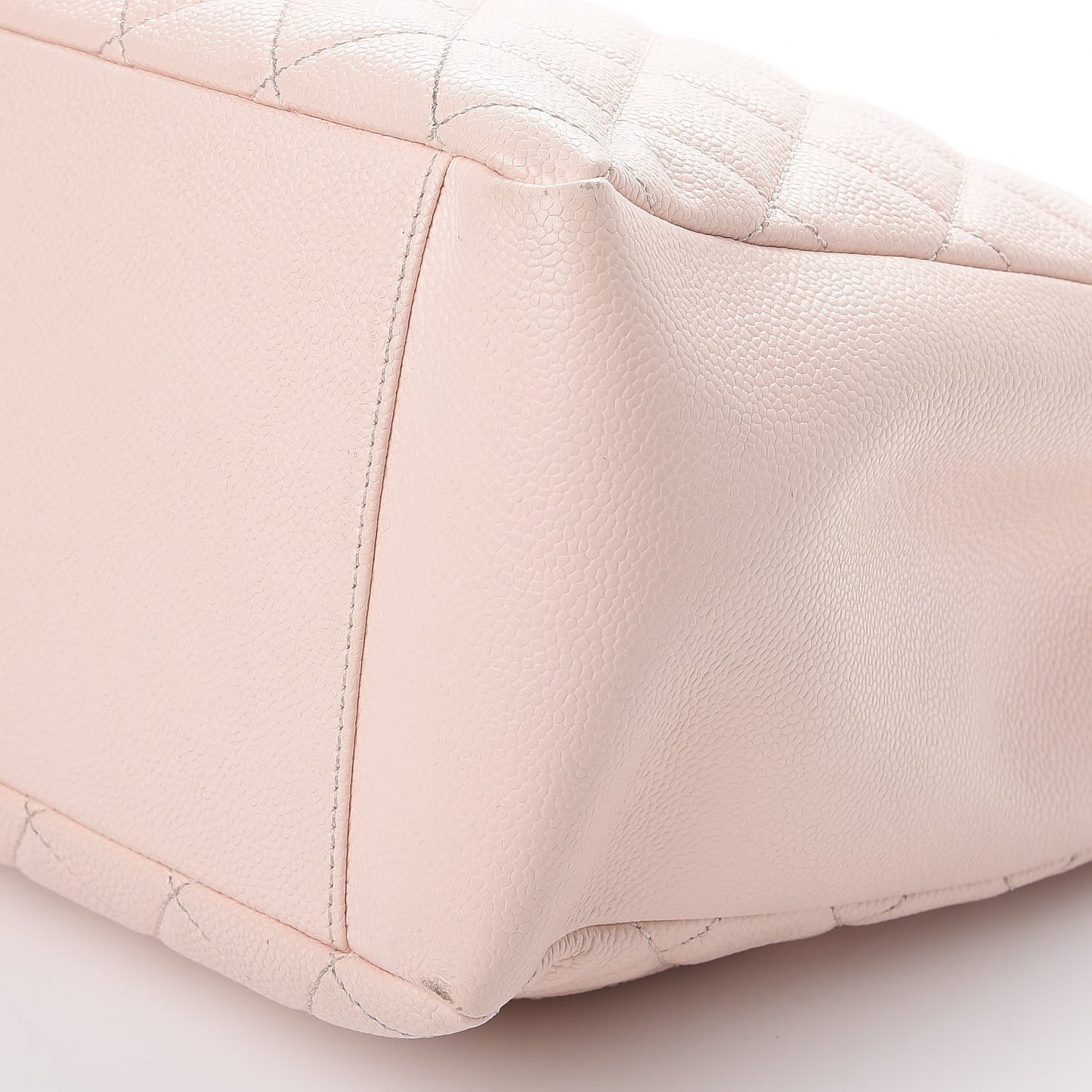Caviar Quilted Grand Shopping Tote GST Light Pink