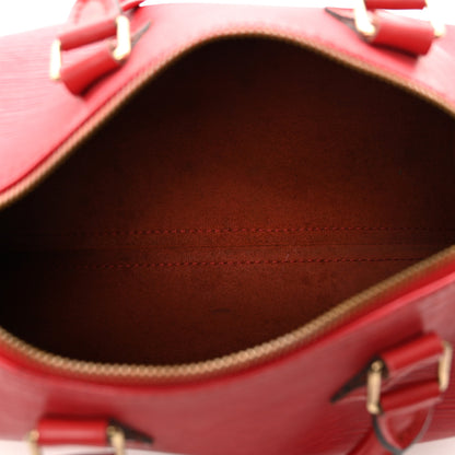Louis Vuitton Epi Speedy 25 Castillan Red 6 of 13