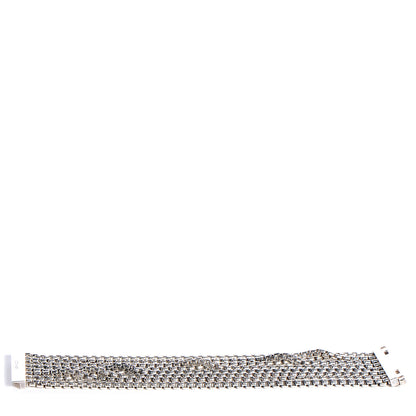 David Yurman Sterling Silver Eight-Row Box Chain Bracelet 3 of 7