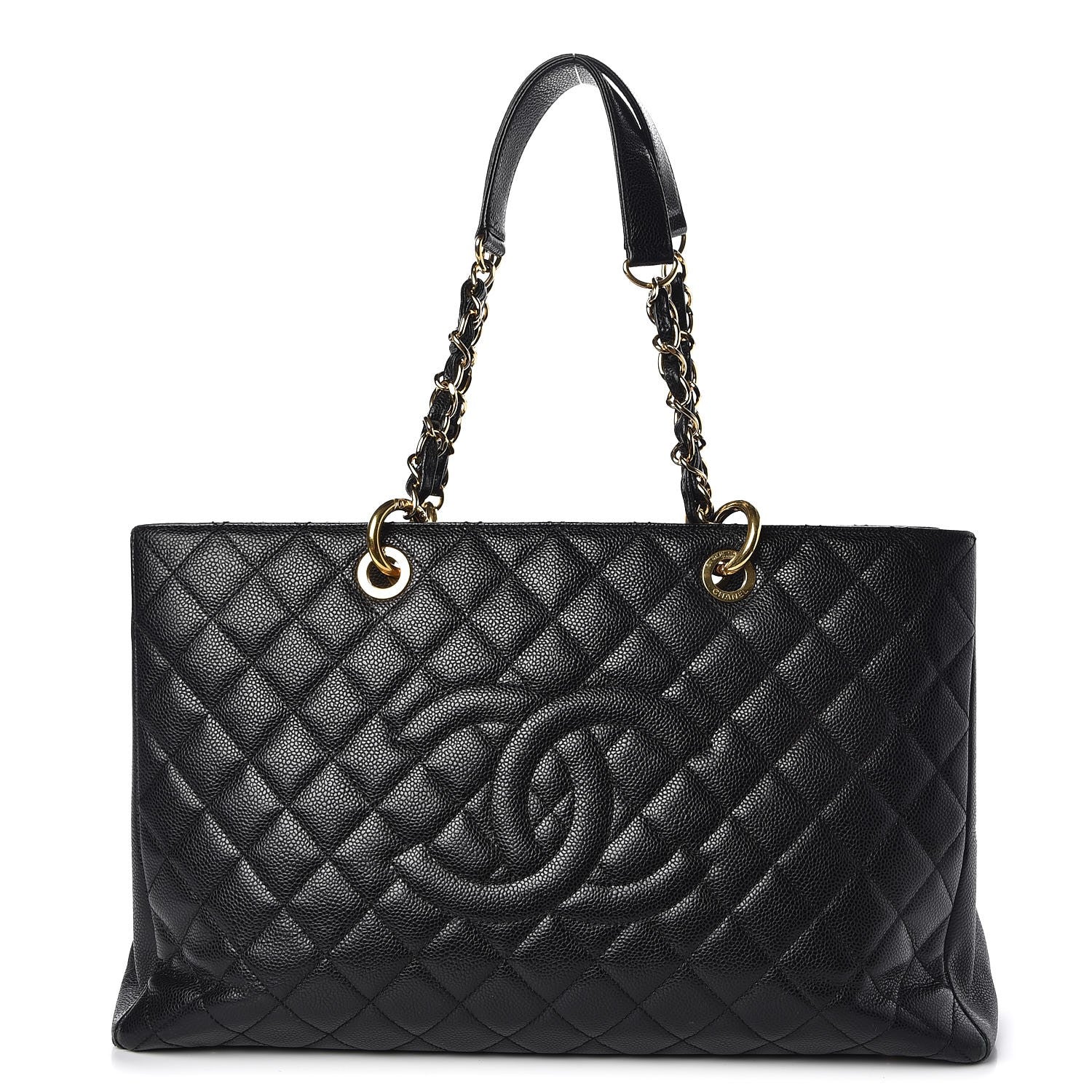 Chanel Caviar Quilted XL Grand Shopping Tote GST Black 1 of 13