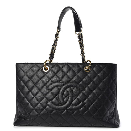 Chanel Caviar Quilted XL Grand Shopping Tote GST Black 1 of 13