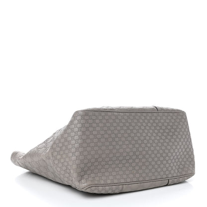 Gucci Guccissima Medium Bree Zippered Tote Storm Grey 3 of 4