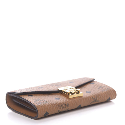 MCM Visetos Large Patricia Wallet On Chain Cognac 4 of 10