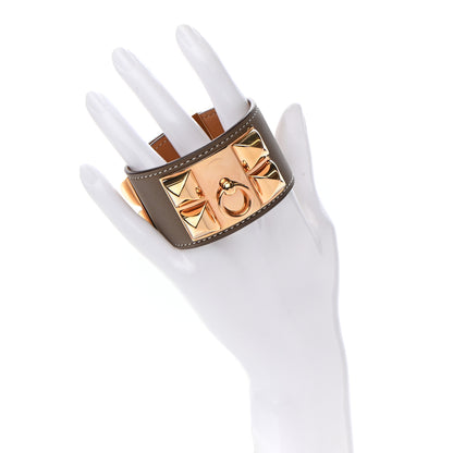 Hermes Swift Collier De Chien CDC Bracelet T2 Etoupe 2 of 13