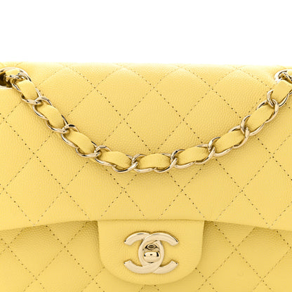 Chanel Caviar Quilted Small Double Flap Light Yellow 9 of 11
