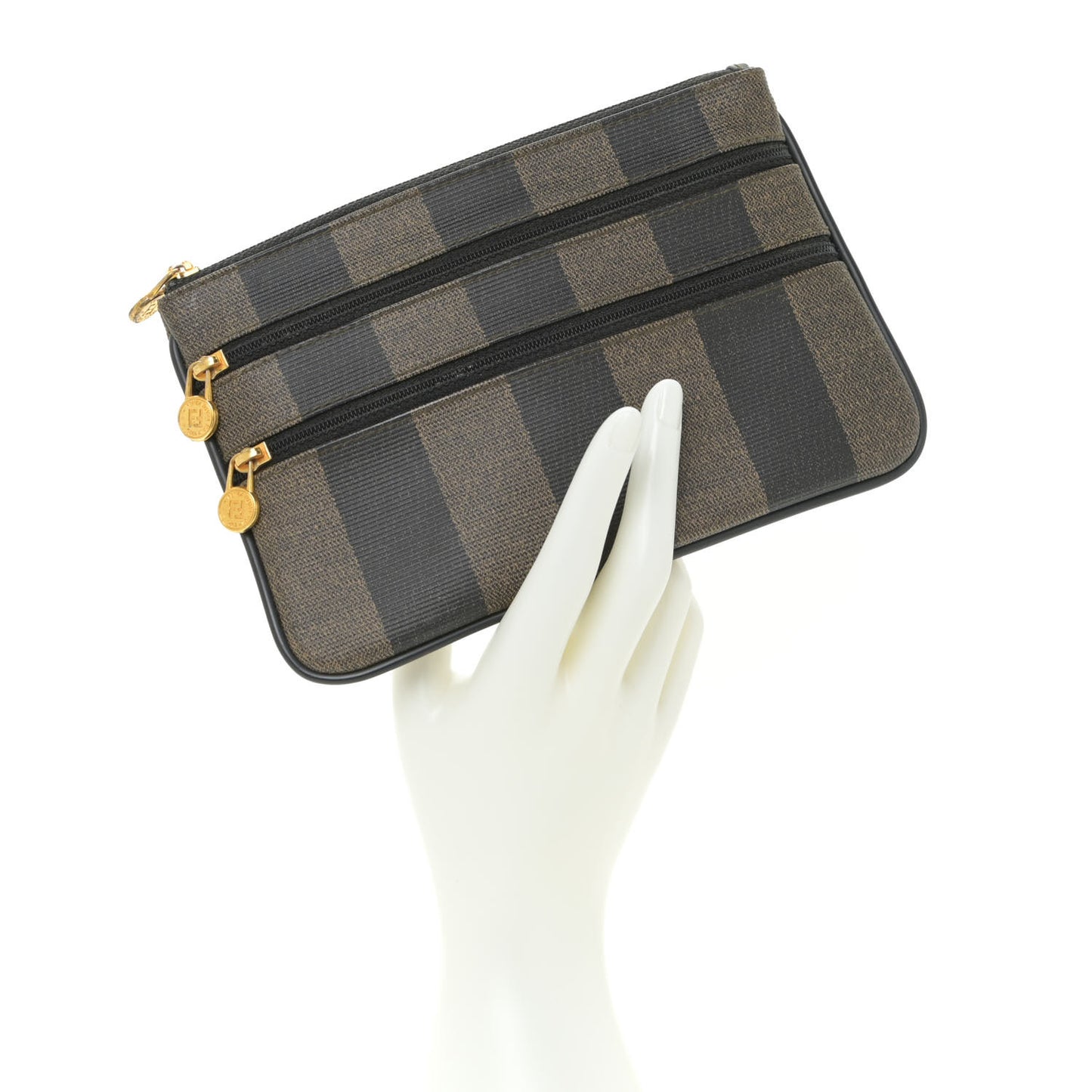 Pequin Zip Clutch Tobacco