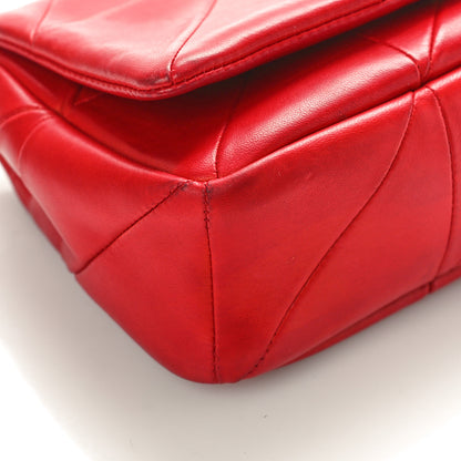 Saint Laurent Lambskin Patchwork Monogram Small Jamie Red 9 of 10